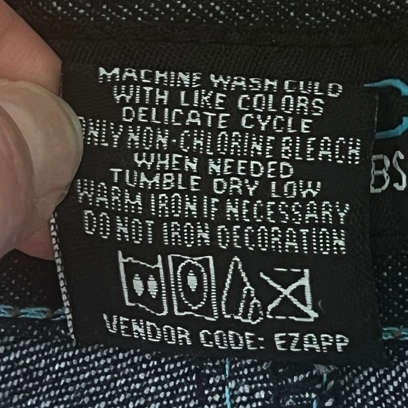 Vintage Enyce by Sean Combs men's baggy denim jort/shorts waist size 48 - Picture 12 of 14